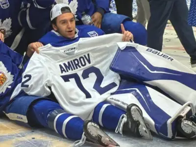 Marlies Honor Late Rodion Amirov with Sweater in Calder Cup Celebration