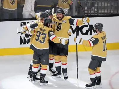 Mitch Marner hat trick helps Vegas win Game 3 in double OT