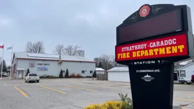 Off-duty officer helps residents evacuate house fire in Strathroy-Caradoc