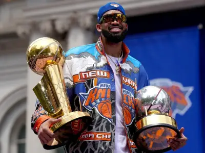 Raptors' Barrett, Quickley Honored at Knicks Championship Parade