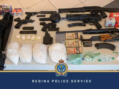 Regina Police Seize 4.2 kg Meth, 0.5 kg Fentanyl, Multiple Guns
