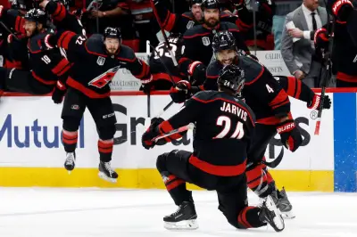 Seth Jarvis OT Goal Ties Stanley Cup Final for Hurricanes