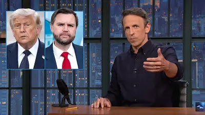 Seth Meyers Mocks GOP for Claiming Vance, Not Trump, Controls Iran Deal