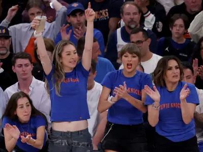 Taylor Swift, Haim Sisters, Mariska Hargitay Celebrate Knicks' Historic Comeback