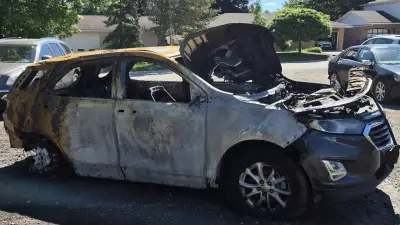 Two vehicles destroyed in suspicious Brockton fire, OPP seek witnesses