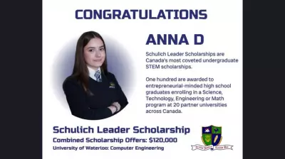 Windsor Student Named Among Canada's Top 100 Schulich Scholars