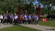 Calgarians Walk for Crohn's and Colitis at Gutsy Walk in North Glenmore Park