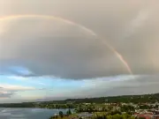 Double Rainbow Over Kempenfelt Bay Delights Barrie Residents