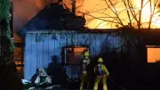 Fire destroys garage in North Kentville, N.S. on June 25, 2026
