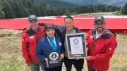 Giant Canadian Flag on Grouse Mountain Sets World Record for FIFA World Cup