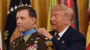 Trump Struggles to Fasten Medal of Honor, Sparks Social Media Mockery