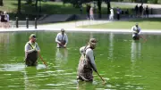 Trump's $14M 'American Flag Blue' Reflecting Pool Turns Algae Green