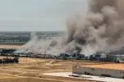 Unhealthy Air Quality in Tracy as Warehouse Fire Burns for Third Day