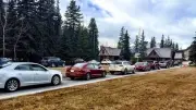 Vehicle collision on Highway 1 near Banff National Park causes major traffic backup: RCMP
