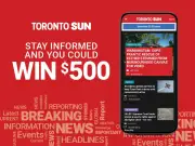 Win $500 by Reading News: Toronto Sun Contest Runs June 5 to July 30