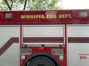 Winnipeg Fire Truck Catches Fire While Responding to House Blaze