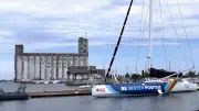 World-Class Racing Yacht EMIRA IV Anchors in Collingwood Harbour