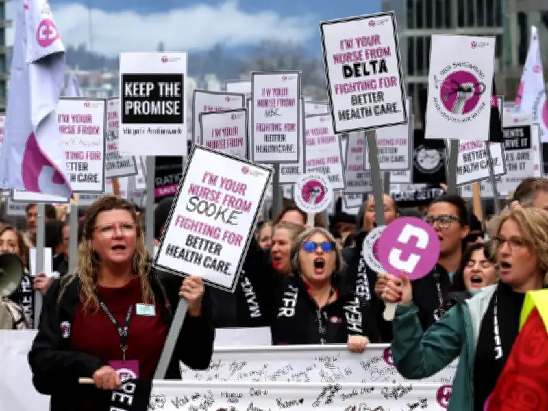 B.C. Nurses Strike: Overtime Ban and Non-Nursing Duties Refusal Begin