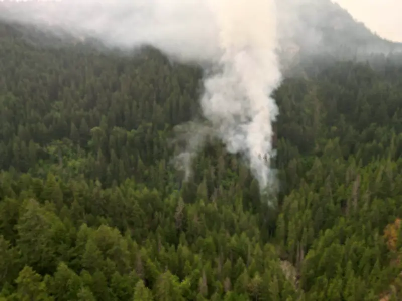 Brunswick Creek Wildfire Grows, Triggers Air Quality Warning in East Fraser Valley