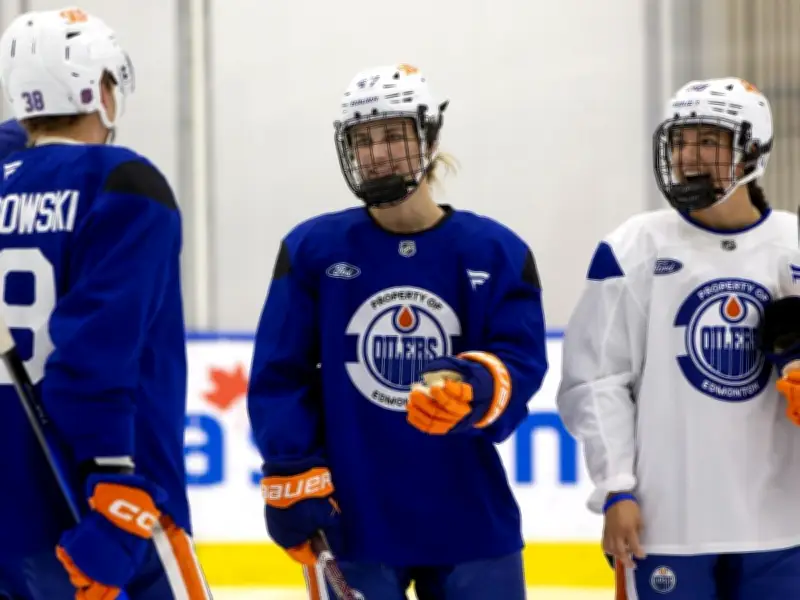 Caitlin Kraemer nearly ignored Oilers camp invite, now skating with NHL prospects