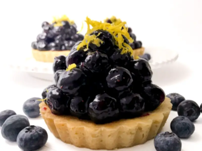 Fresh Blueberry Tarts Recipe Inspired by White Spot Pie