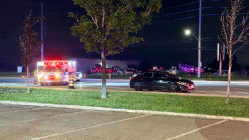 Pedestrian critically injured after overnight crash in Brampton