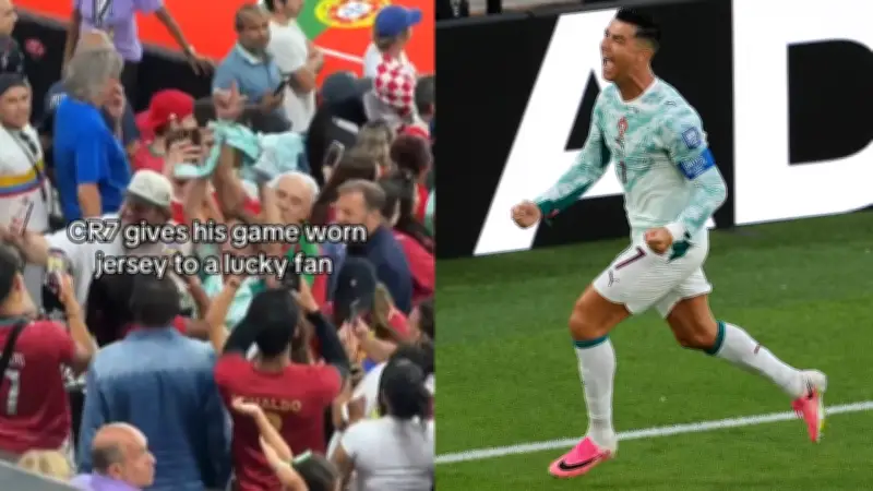 Ronaldo gives sister game-worn jersey after Portugal's win over Croatia
