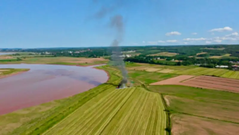 Tractor fire near Port Williams, N.S., quickly contained by fire crews