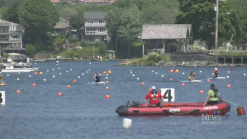 World Junior Paddlers Race to Finals at Lake Banook Showdown