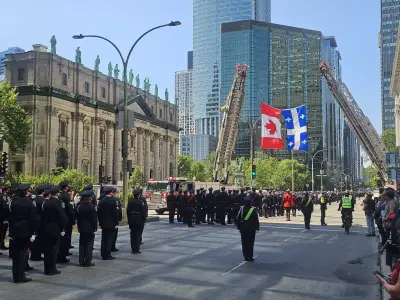 Thousands Honour Slain Montreal Officer at Procession