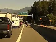 B.C. motorcyclist crashes after passing police on right shoulder